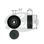 Gates DriveAlign V-Ribbed Belt Idler Pulley (T38071)