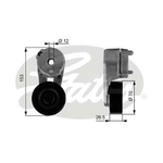 Gates DriveAlign V-Ribbed Belt Tensioner (T38163)