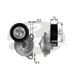 Gates DriveAlign V-Ribbed Belt Tensioner (T38188)