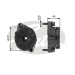 Gates DriveAlign V-Ribbed Belt Tensioner (T38345)