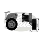 Gates DriveAlign V-Ribbed Belt Tensioner (T38346) Fits: Mercedes
