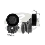 Gates DriveAlign V-Ribbed Belt Tensioner (T38384) Fits: BMW