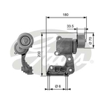 Gates DriveAlign V-Ribbed Belt Tensioner (T38410)