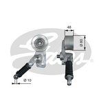 Gates FleetRunner V-Ribbed Belt Tensioner (T38604) Fits: Mercedes-Benz