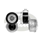 Gates FleetRunner V-Ribbed Belt Tensioner (T38640) Fits: Mercedes-Benz