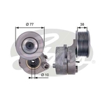 Gates FleetRunner V-Ribbed Belt Tensioner (T38663) Fits: Mercedes-Benz