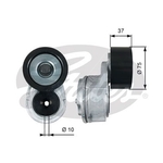 Gates FleetRunner V-Ribbed Belt Tensioner (T38675) Fits: Mercedes-Benz