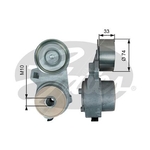 Gates FleetRunner V-Ribbed Belt Tensioner (T38717) Fits: Volvo