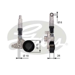 Gates DriveAlign V-Ribbed Belt Tensioner (T39099)