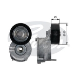 Gates DriveAlign V-Ribbed Belt Tensioner (T39186)