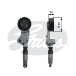 Gates DriveAlign V-Ribbed Belt Tensioner (T39257) Fits: Subaru