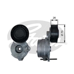 Gates DriveAlign V-Ribbed Belt Tensioner (T39333)