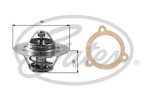 Gates OE Type Coolant Thermostat (TH12480G1)