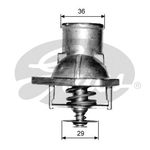Gates Coolant Thermostat (TH15192G1)