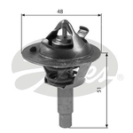 Gates Coolant Thermostat (TH38490G1) Fits: Mercedes