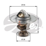Gates Coolant Thermostat (TH47685G1)