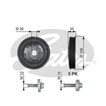 Gates Torsional Vibration Damper Kit (TVD1007A)