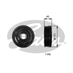 Gates Torsional Vibration Damper (TVD1110)