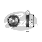 Gates Torsional Vibration Damper (TVD1135)