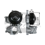 Gates Engine Cooling Water Pump (WP0121) Fits: BMW
