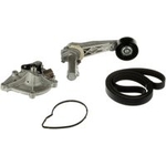 Gates Micro-V Unique Fit Water Pump + V-Ribbed Belt Kit (KP16PK903XS)