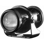 Fog Light Set: 2 x Micro DE-H3 Fog Lamps with Black Decorative Ring | Halogen H3 | HELLA 1NL 008 090-821