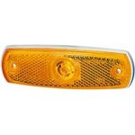 Side Marker Light: Side Marker Lamp Amber ( flat suface ) with Amber Lens | HELLA 2PS 962 964-018