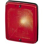 Tail Light / Tail Lamp: Black Rubber Body with Red Lens | HELLA 2SA 003 236-341