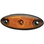 Side Marker Light / Lamp 24v Black SUPERS. PCB : LED | HELLA 2PS 344 690-627