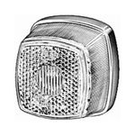 Position Light: Marker Lamp WHI with Clear Lens | HELLA 2PG 003 057-011