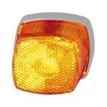 Side Marker Light: Position Lamp (Amber) with Amber Lens | HELLA 2PS 003 057-051