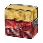 Combination Rear Light: Tail-stop-Flasher & Number Plate Lamp with Red Lens | HELLA 2SE 004 623-001