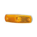 Side Marker Light: Side Marker Lamp Flush Fit Amber (12v) with Amber Lens | HELLA 2PS 962 964-031