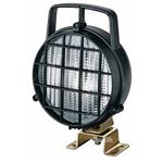 Worklight: W131 Work Lamp with Switch & Grille, Glass Lens | Halogen H3 | HELLA 1G3 996 001-351