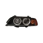 Headlight / Headlamp fits: BMW 5 (E39) Left Hand Side `00-> | Halogen H7 with Clear Lens | HELLA 1LL 008 053-591