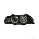 Headlight / Headlamp fits: BMW 5 (E39) Xenon Right Hand Side `00-> | Halogen H7 with Clear Lens | HELLA 1LL 008 052-601
