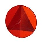 Rear Reflector: Round with Inner Triangle (Self Adhesive) | HELLA 8RA 343 220-007