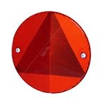 Rear Reflector: Round with Inner Triangle (Screw On) | HELLA 8RA 343 220-017