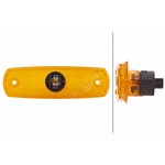 Side Marker Light: Side Marker Lamp Amber ( flat suface ) with Amber Lens | HELLA 2PS 962 964-018