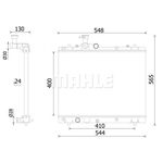 Mahle Engine Cooling Radiator (CR 2421 000S)