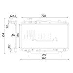 Mahle Engine Cooling Radiator (CR 2422 000S)