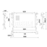 Mahle Engine Cooling Radiator (CR 2426 000S)