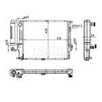 Mahle Engine Cooling Radiator (CR 251 000S)