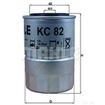 Mahle Fuel Filter - KC 82D / KC82D
