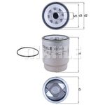 MAHLE Spin On Fuel Filter - KC491D (KC 491D) - Genuine Part