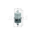 Mahle In-Line Fuel Filter (KL 150 OF / KL150 OF)