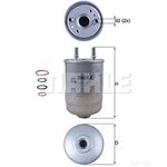 Mahle In-Line Fuel Filter - KL 752/5D / KL752/5D