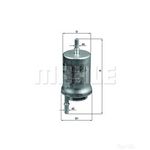 Mahle Fuel Filter KL176/6D (Seat, Skoda, VW)