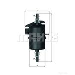 Mahle Fuel Filter KL238 (Fiat Seicento)