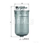 MAHLE Fuel Filter - KL792 (KL 792) - Genuine Part - OPEL AND VAUXHALL